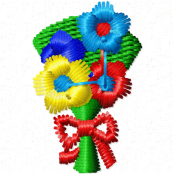 Flowers And Tree Embroidery Design 4 Flowers And Tree Embroidery Design 4